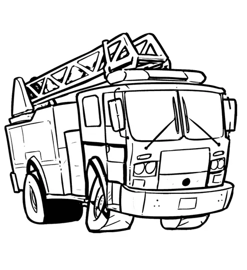Camiones De Bomberos Para Colorear 53