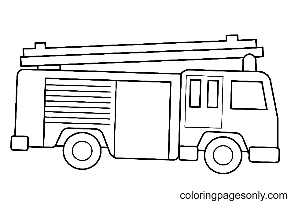 Camiones De Bomberos Para Colorear 56