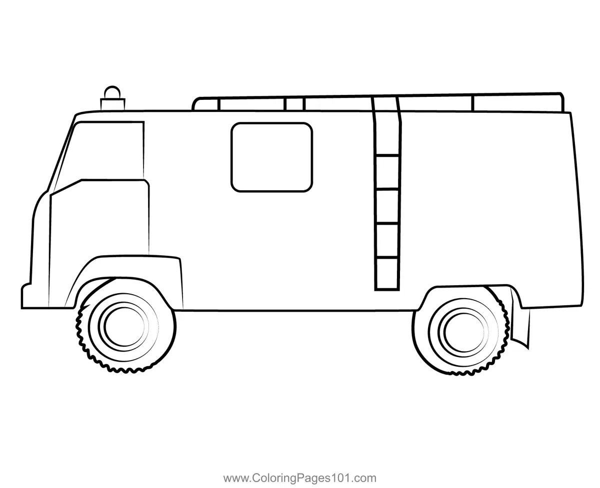 Feuerwehrwagen Ausmalbilder 8