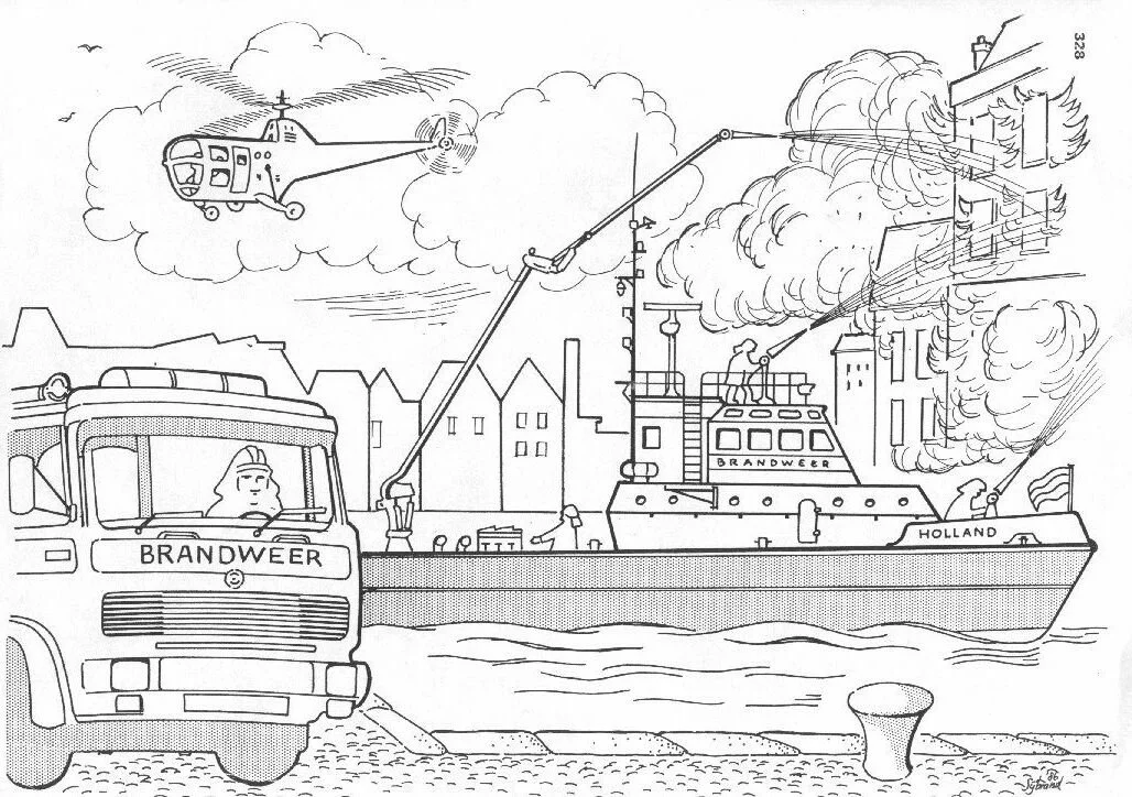 Bombero Para Colorear 10