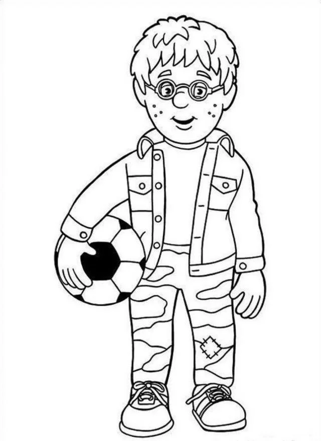 Bombero Para Colorear 21