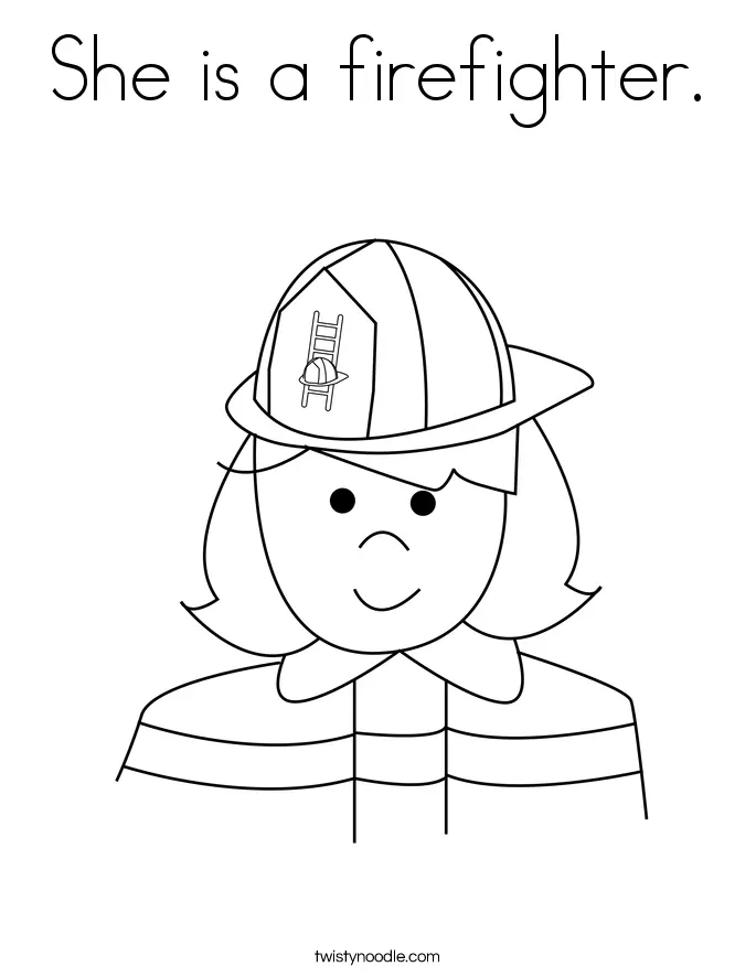 Bombero Para Colorear 30