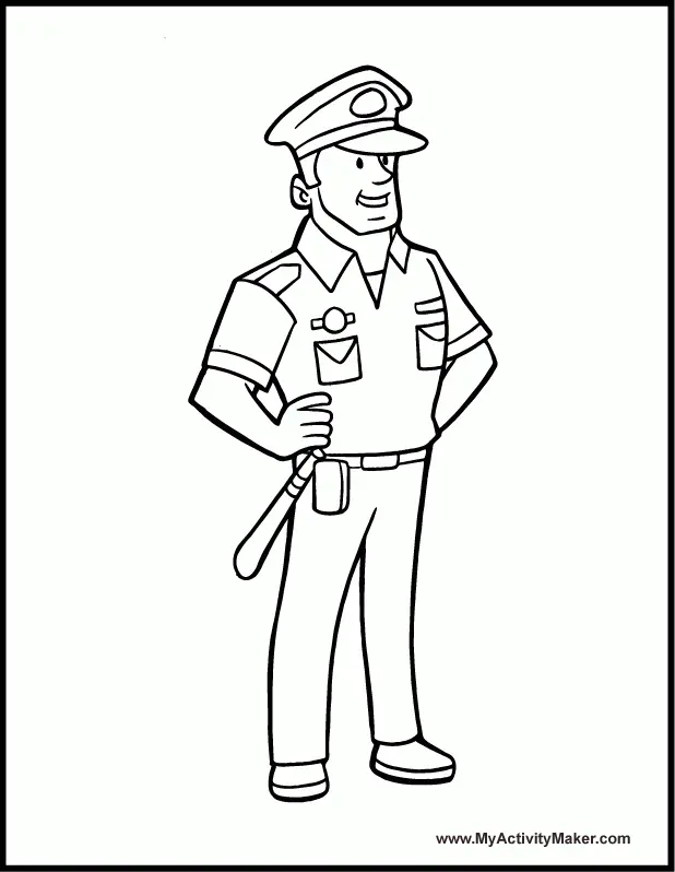 Bombero Para Colorear 36