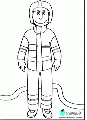 Bombero Para Colorear 37
