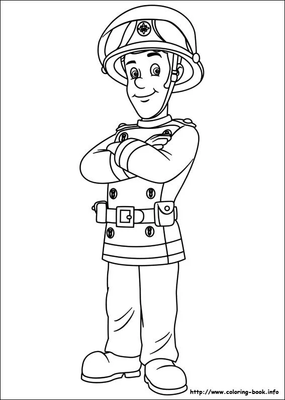 Bombero Para Colorear 39