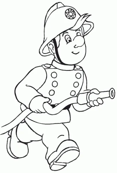 Bombero Para Colorear 40