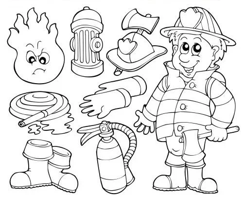 Bombero Para Colorear 41