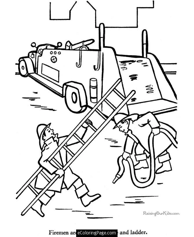 Bombero Para Colorear 53