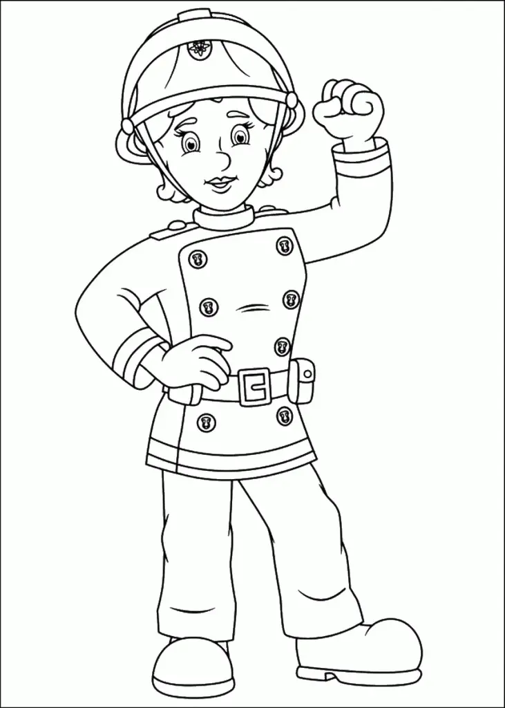 Bombero Para Colorear 57