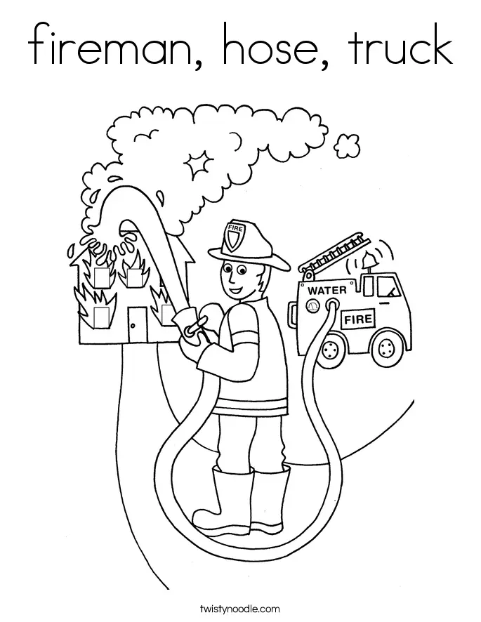 Bombero Para Colorear 60