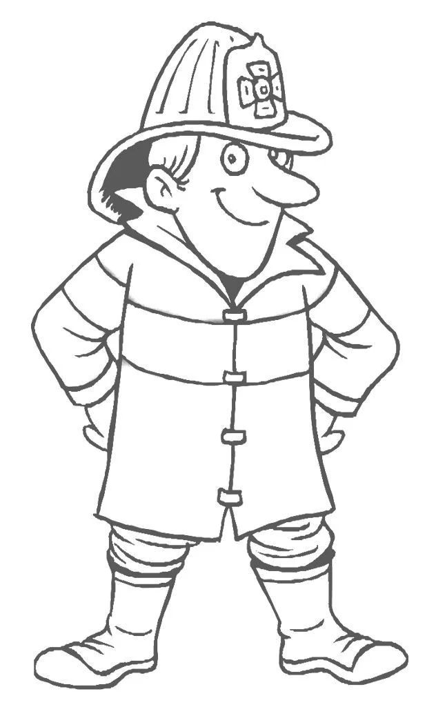Bombero Para Colorear 73