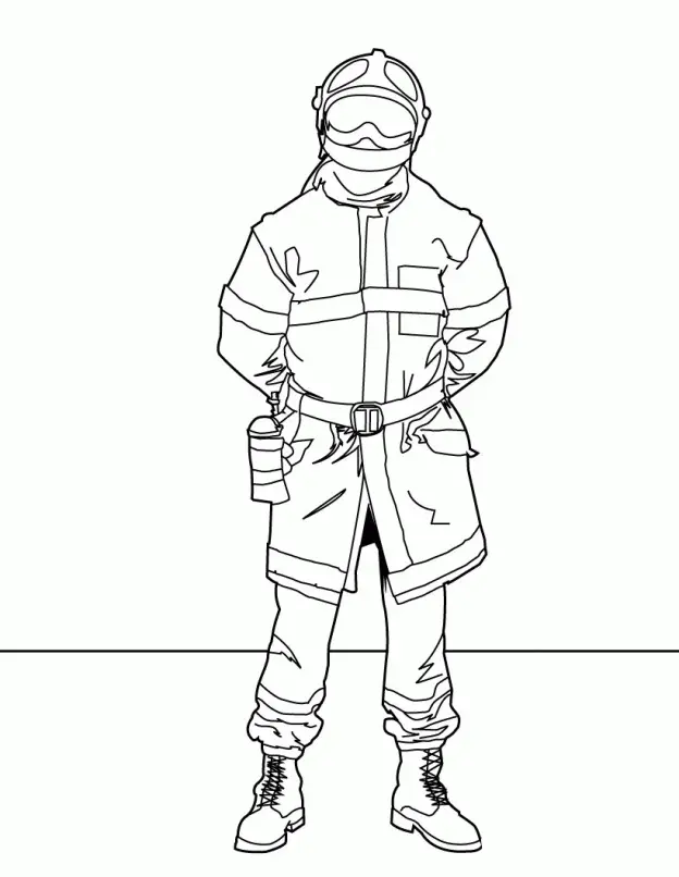Bombero Para Colorear 75
