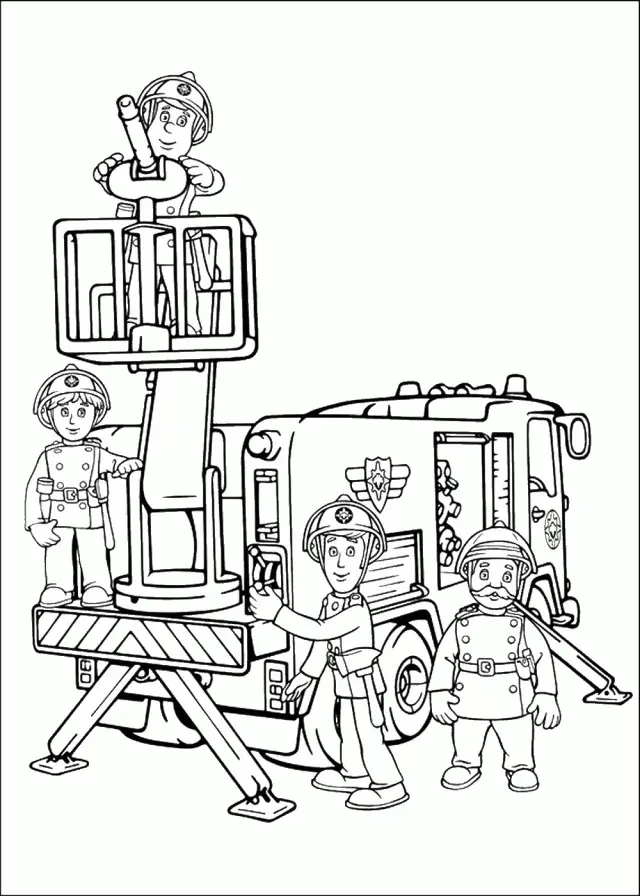 Bombero Para Colorear 80
