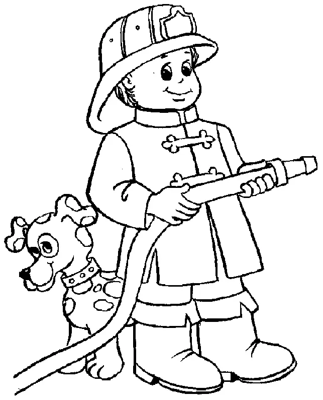 Bombero Para Colorear 83