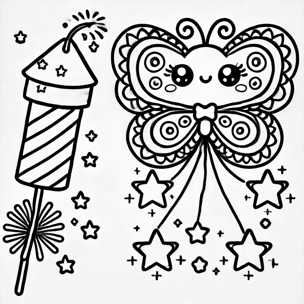Fireworks coloring pages 51