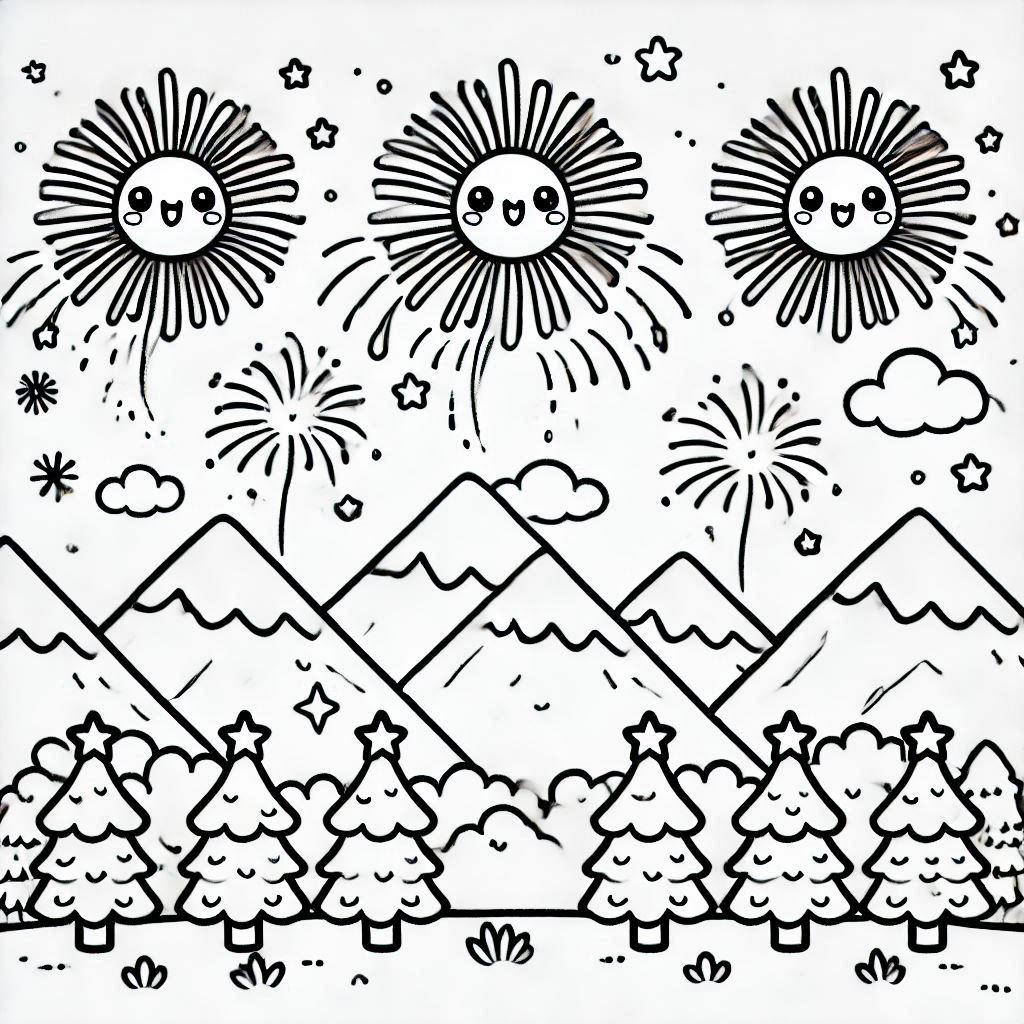 Fireworks coloring pages 57
