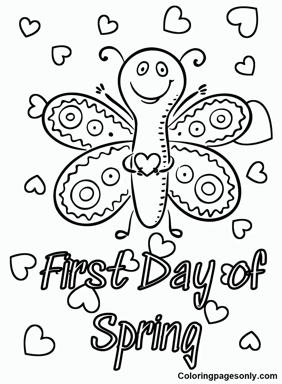 Ausmalbilder zum ersten Frühlingstag 11