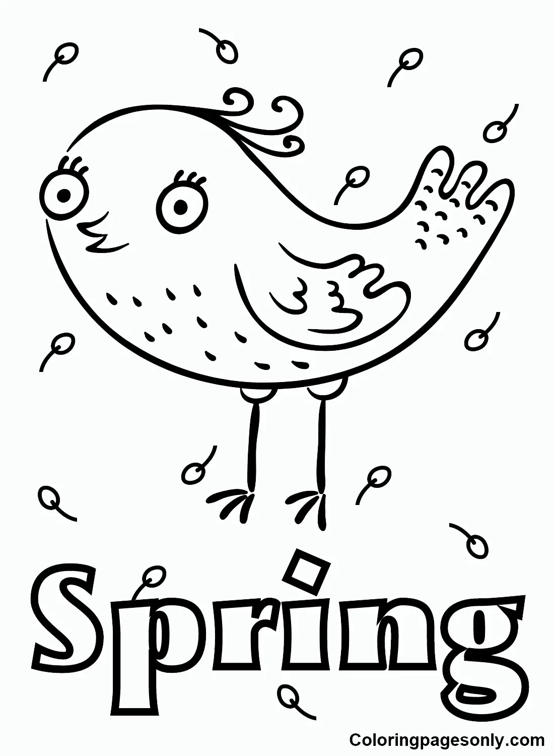 Ausmalbilder zum ersten Frühlingstag 12
