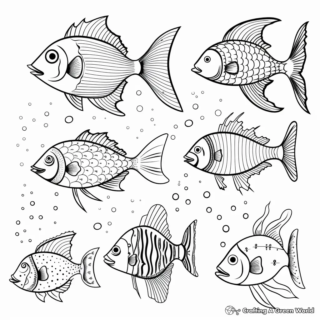 Peixes para Colorear 31