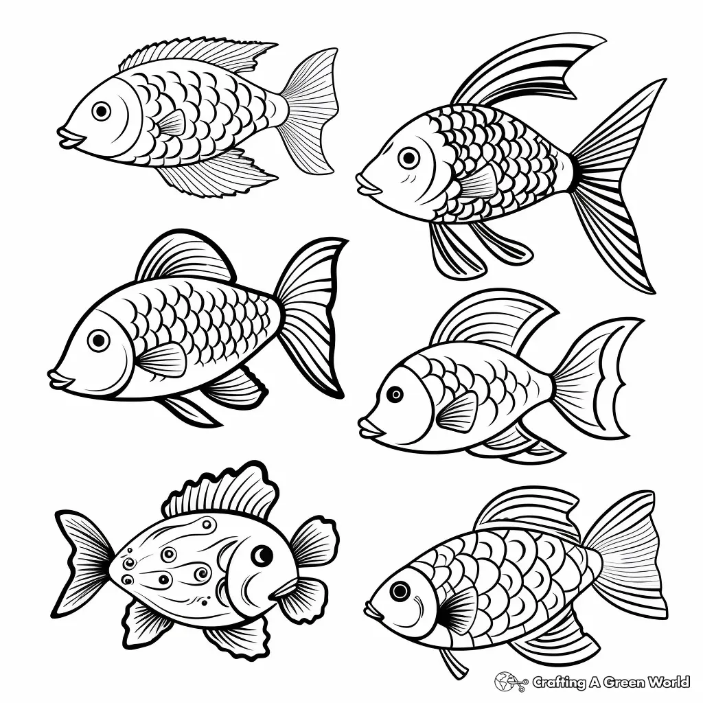 Peixes para Colorear 33