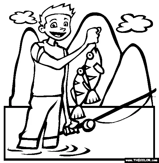 Fishing Coloring Pages 32
