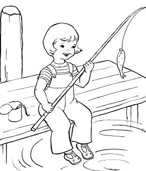 Fishing Coloring Pages 4