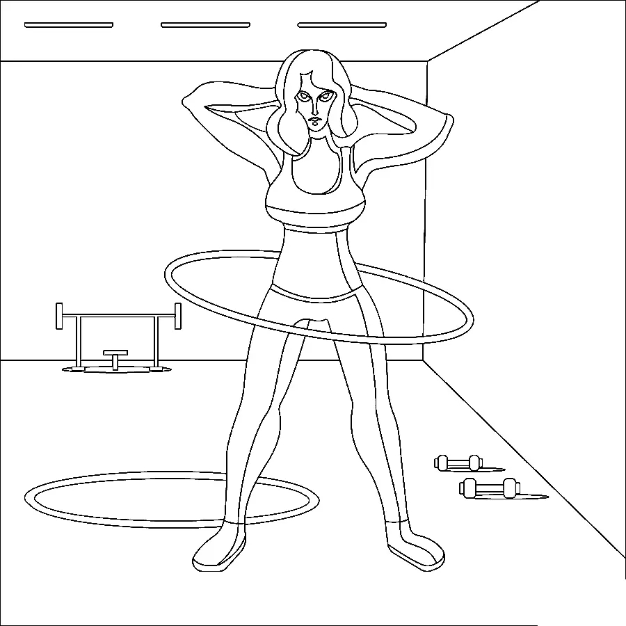Fitness Coloring Pages 23