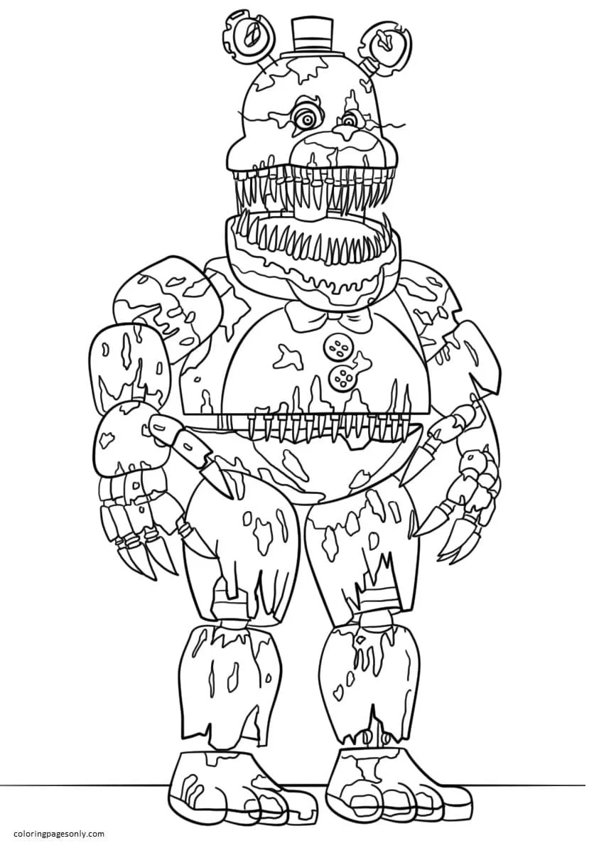 Five Nights At Freddy s Coloring Pages 1