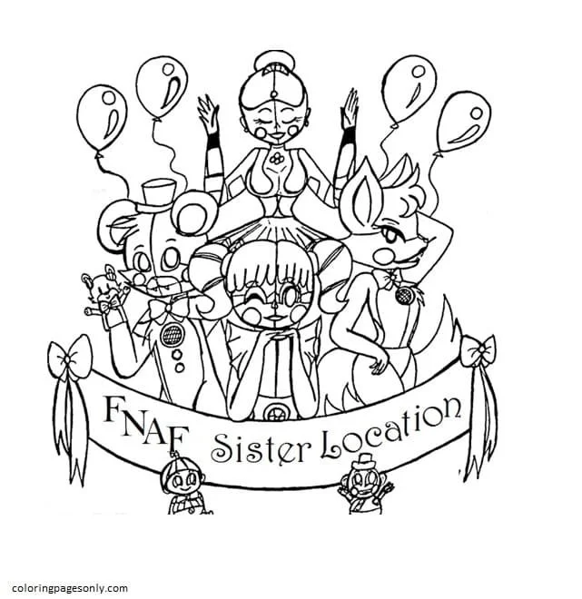 Five Nights At Freddy s Coloring Pages 12