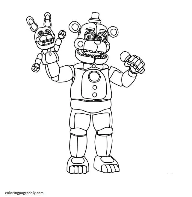 Five Nights At Freddy s Coloring Pages 15