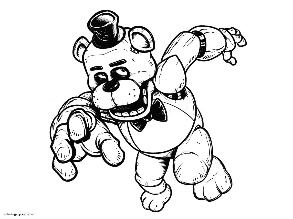 Five Nights At Freddy s Coloring Pages 17