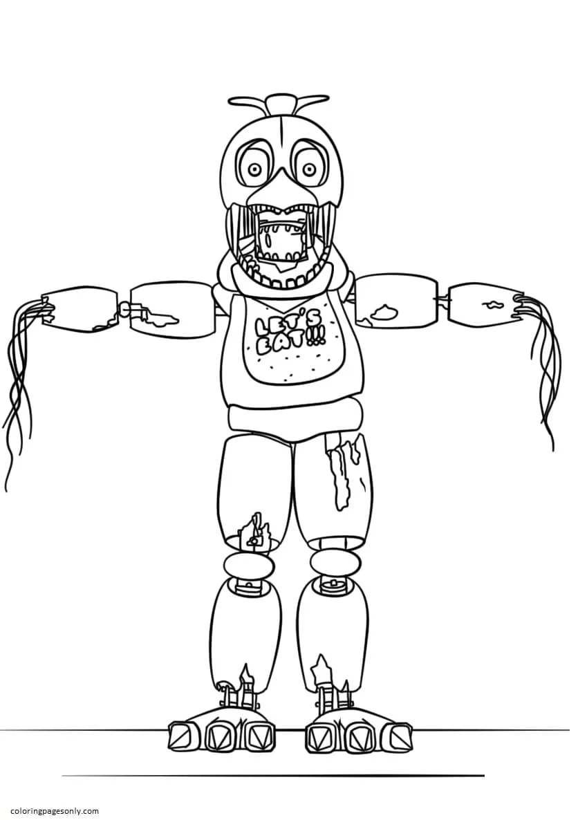 Five Nights At Freddy s Coloring Pages 25