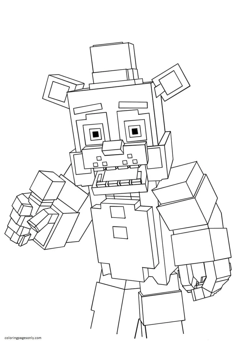 Five Nights At Freddy s Coloring Pages 34