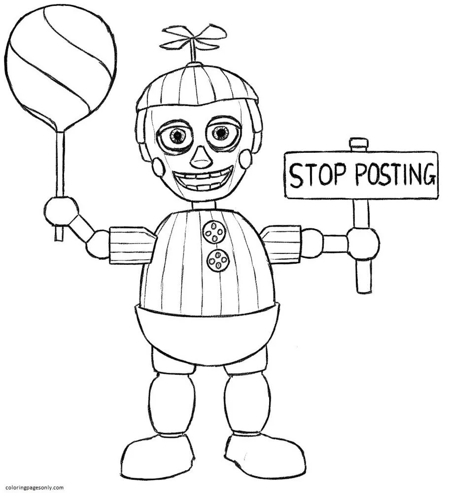 Five Nights At Freddy s Coloring Pages 39