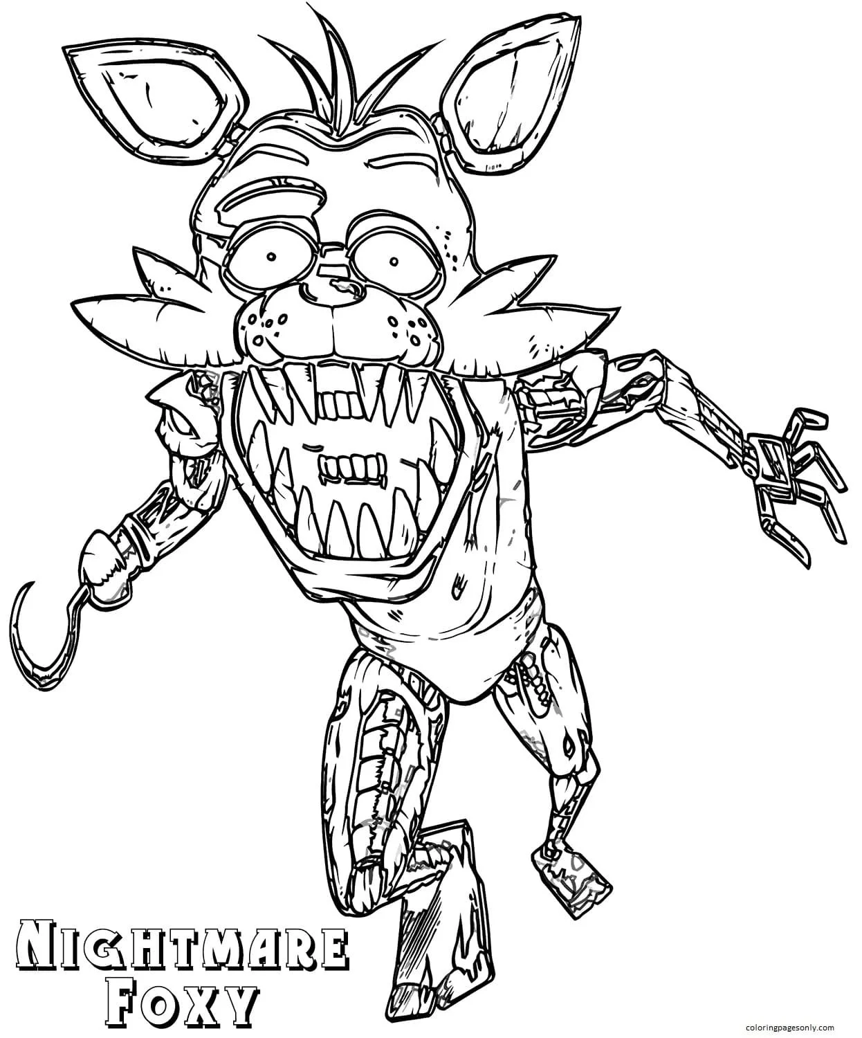 Five Nights At Freddy s Coloring Pages 4