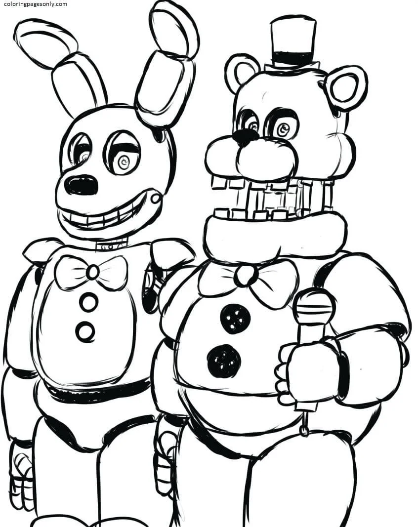Five Nights At Freddy s Coloring Pages 5