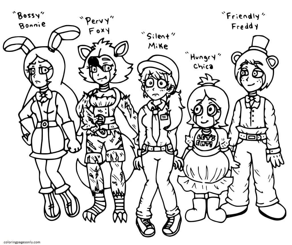 Five Nights At Freddy s Coloring Pages 51
