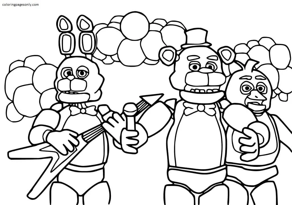 Five Nights At Freddy s Coloring Pages 8