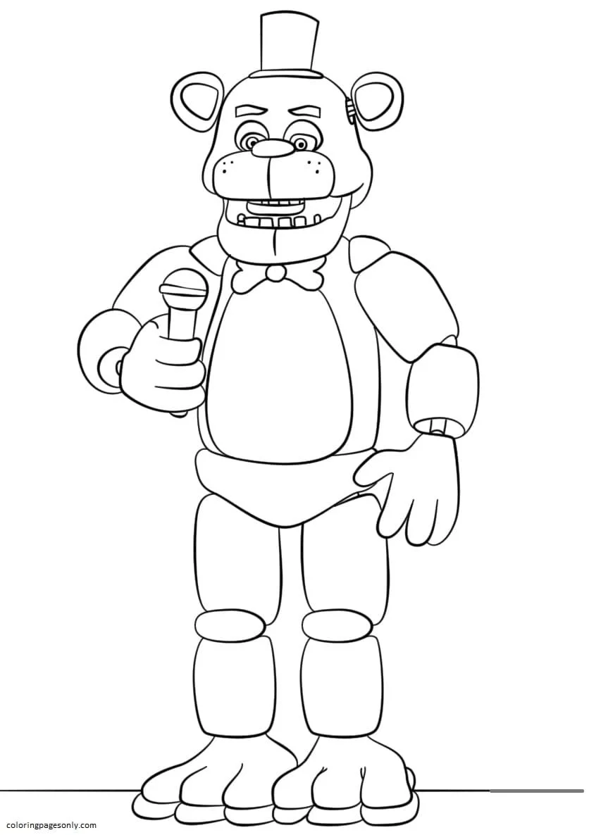 Five Nights At Freddy s Coloring Pages 9