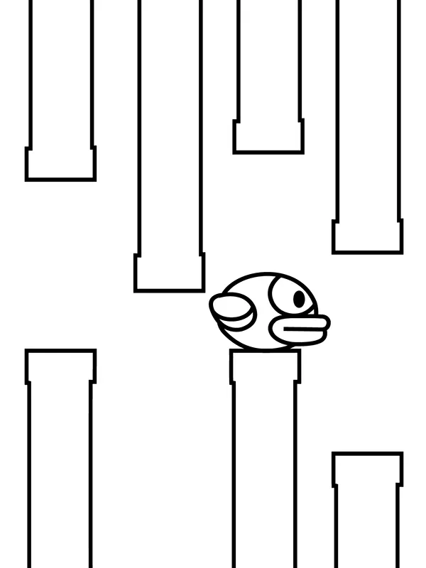 Flappy Bird Ausmalbilder 13