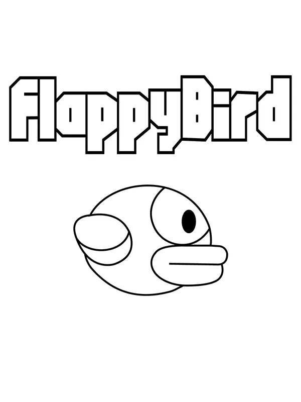 Flappy Bird Ausmalbilder 7