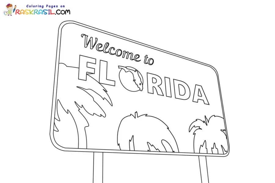 Florida Coloring Pages 1