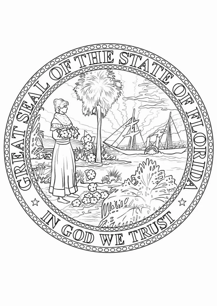 Florida Coloring Pages 19