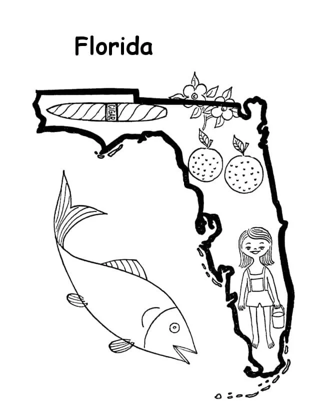 Florida Coloring Pages 43