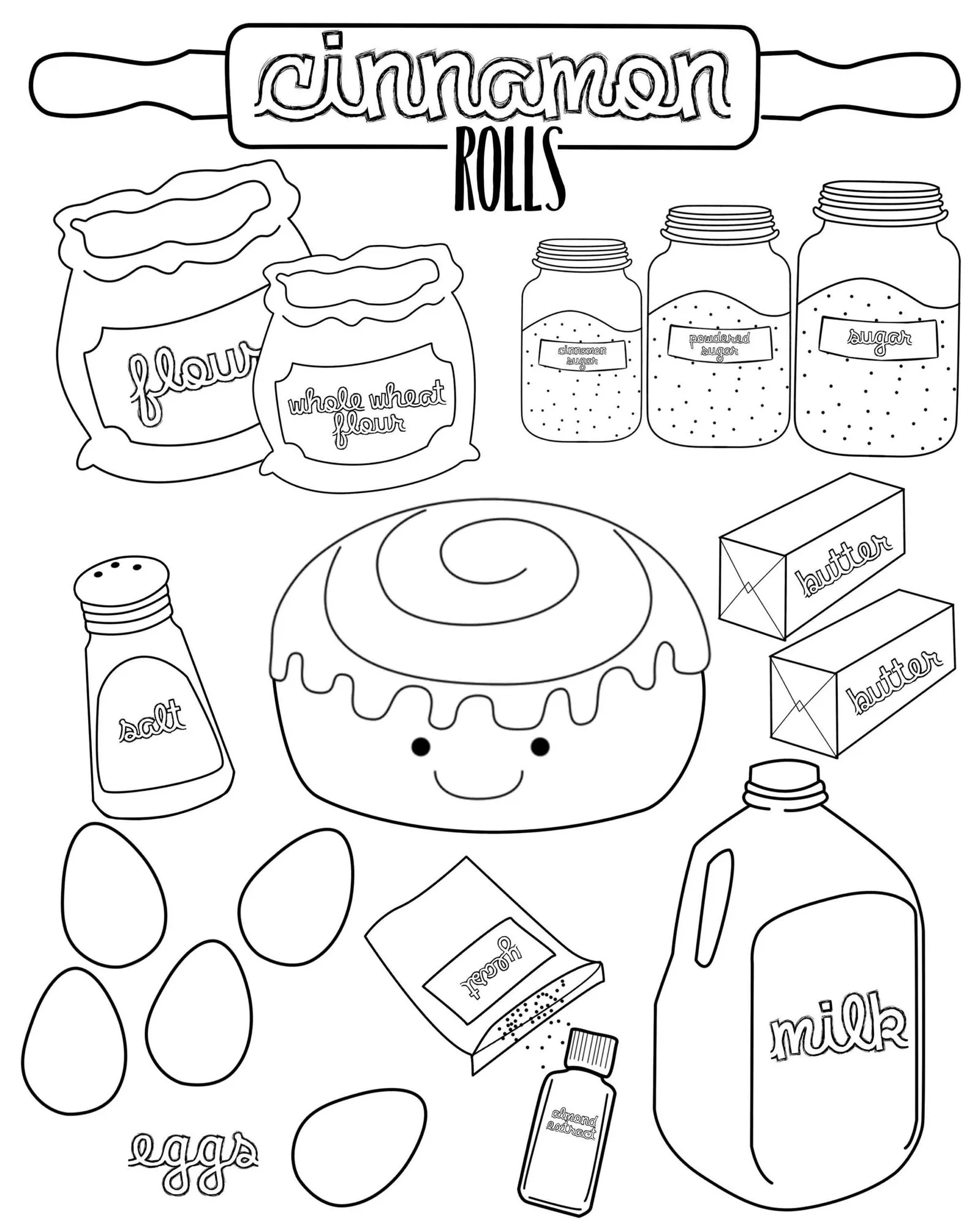 Flour Coloring Pages 15