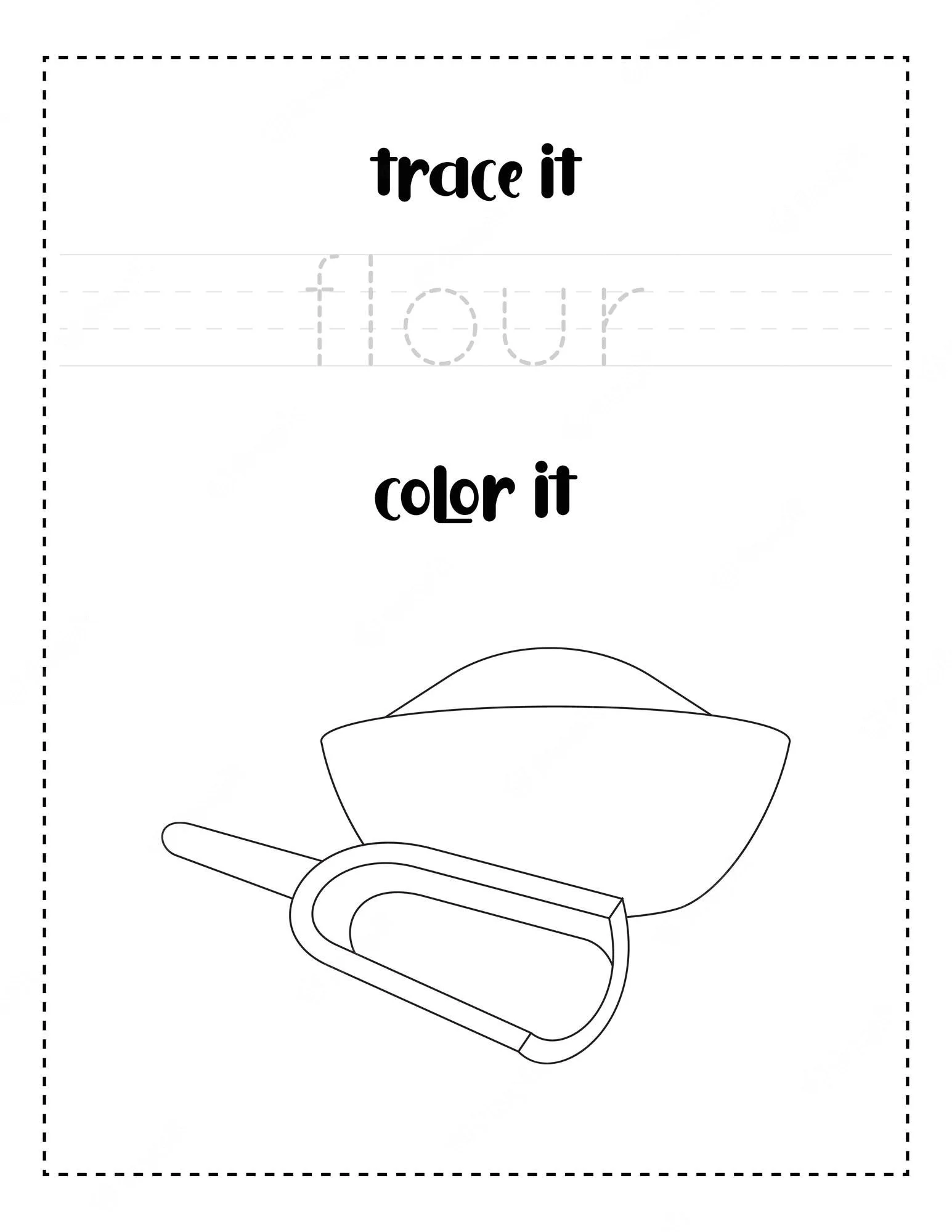 Flour Coloring Pages 30