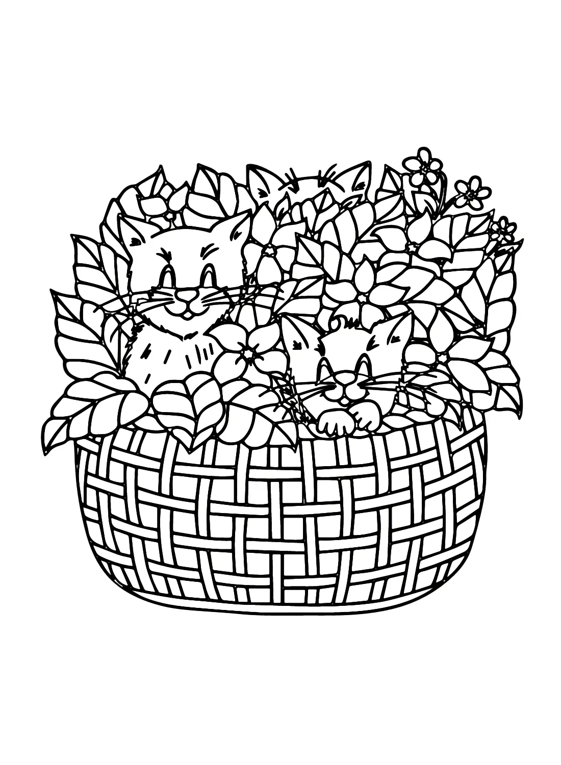 Blumenkorb Ausmalbilder 16