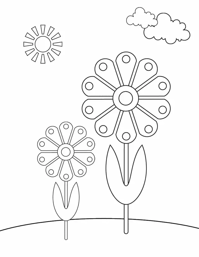 Flores para Colorir 13