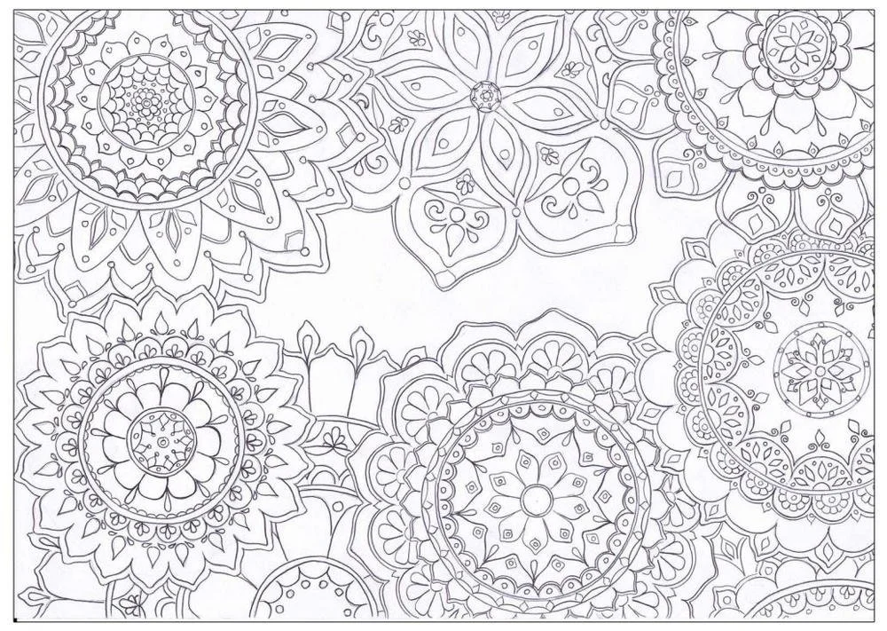 Flower Mandala Coloring Pages 17