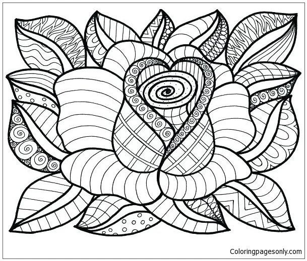 Flower Mandala Coloring Pages 22
